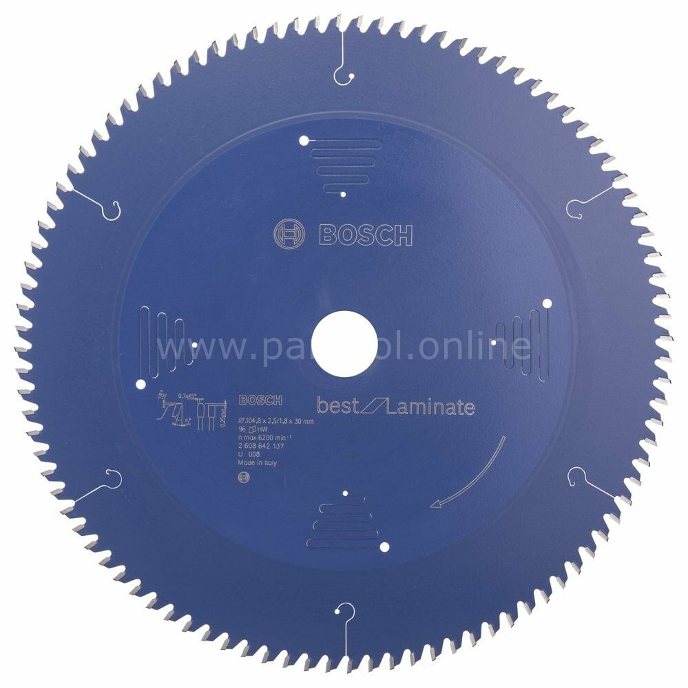 Bosch - Best Serisi Laminant için Daire Testere Bıçağı 305*30 mm 96 Diş 2608642137