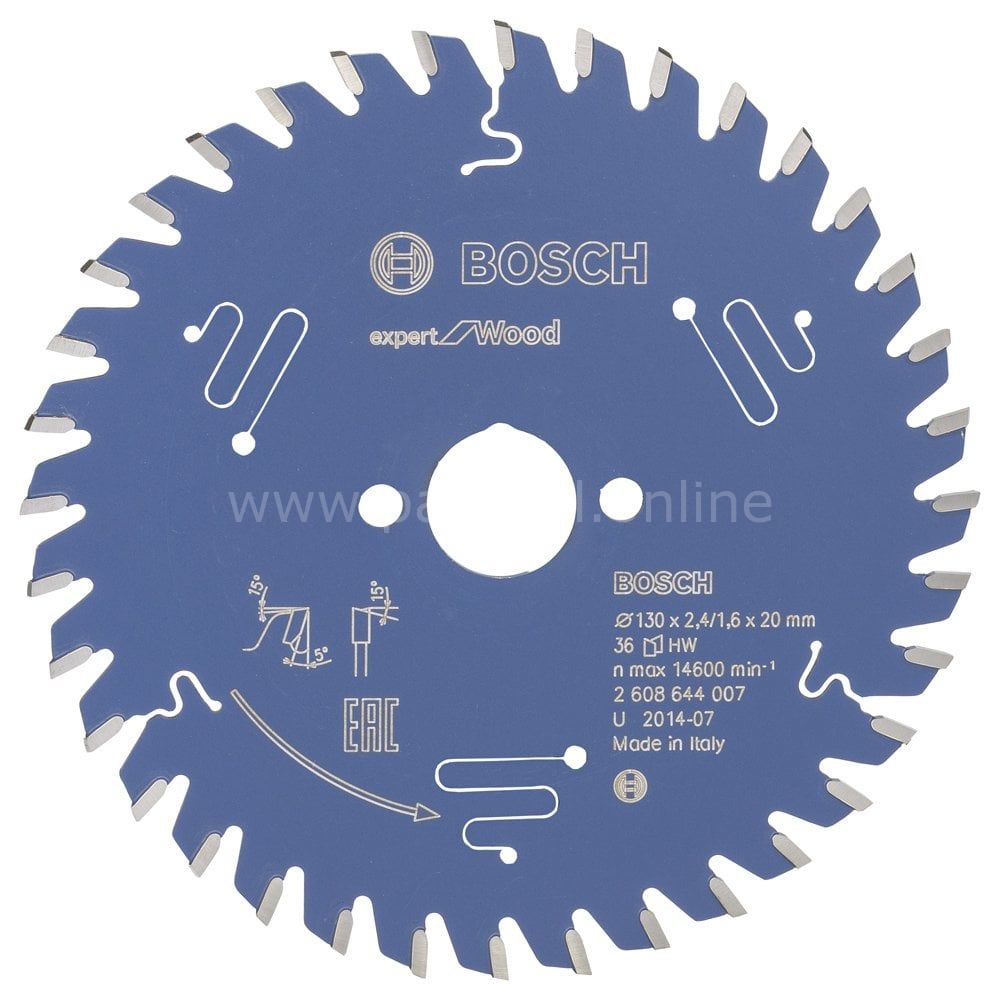 Bosch - Expert Serisi Ahşap için Daire Testere Bıçağı 130*20 mm 36 Diş 2608644007