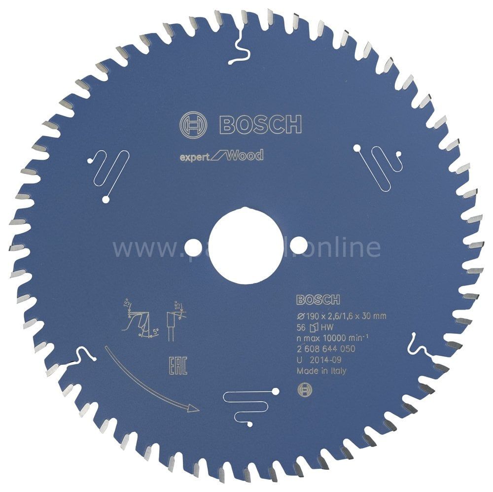 Bosch - Expert Serisi Ahşap için Daire Testere Bıçağı 190*30 mm 56 Diş 2608644050