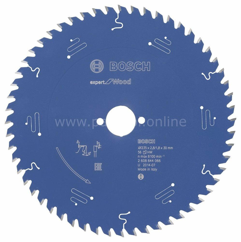 Bosch - Expert Serisi Ahşap için Daire Testere Bıçağı 235*30 mm 56 Diş 2608644066