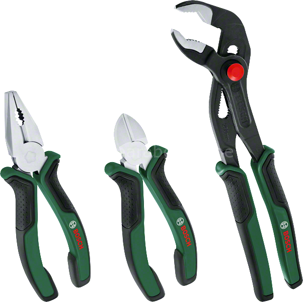 Bosch Pense Seti 3 Parça Premium (Pense, Yan Keski, Boru Anahtarı) 1600A02W7J