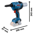 Bosch Professional GRG 18V-16 C SOLO Akülü Perçin Tabancası 06019K5000