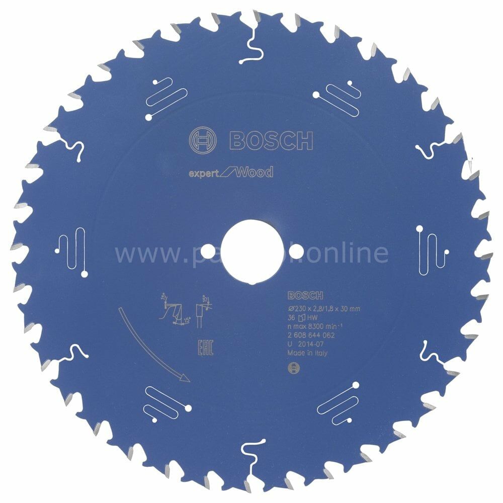 Bosch - Expert Serisi Ahşap için Daire Testere Bıçağı 230*30 mm 36 Diş 2608644062