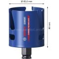 Bosch 65 mm Yapı Malzemeleri Için Panç 2608900468