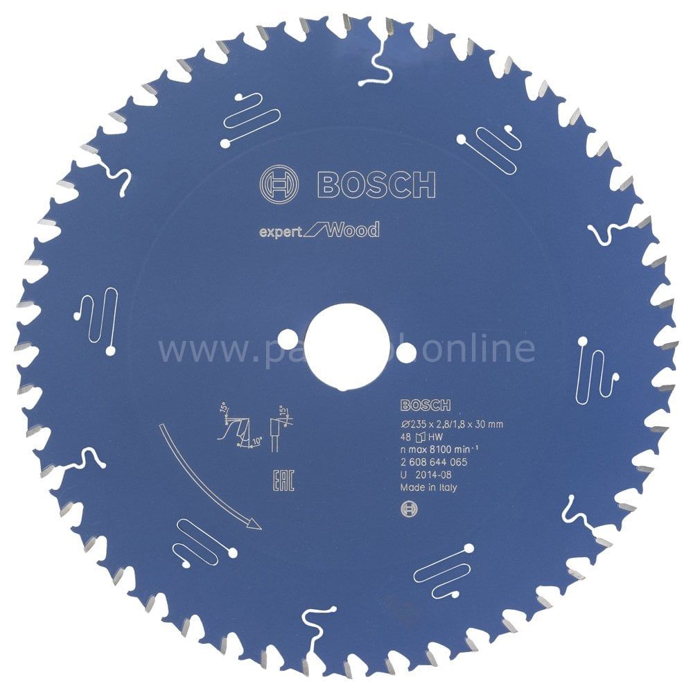 Bosch - Expert Serisi Ahşap için Daire Testere Bıçağı 235*30 mm 48 Diş 2608644065