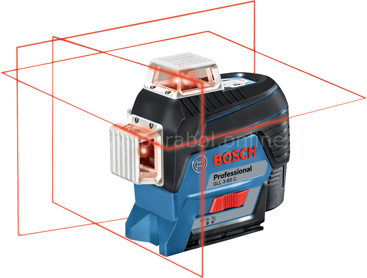 Bosch GLL 3-80 C 12v Akülü Professional Çizgi Lazeri 0601063R02