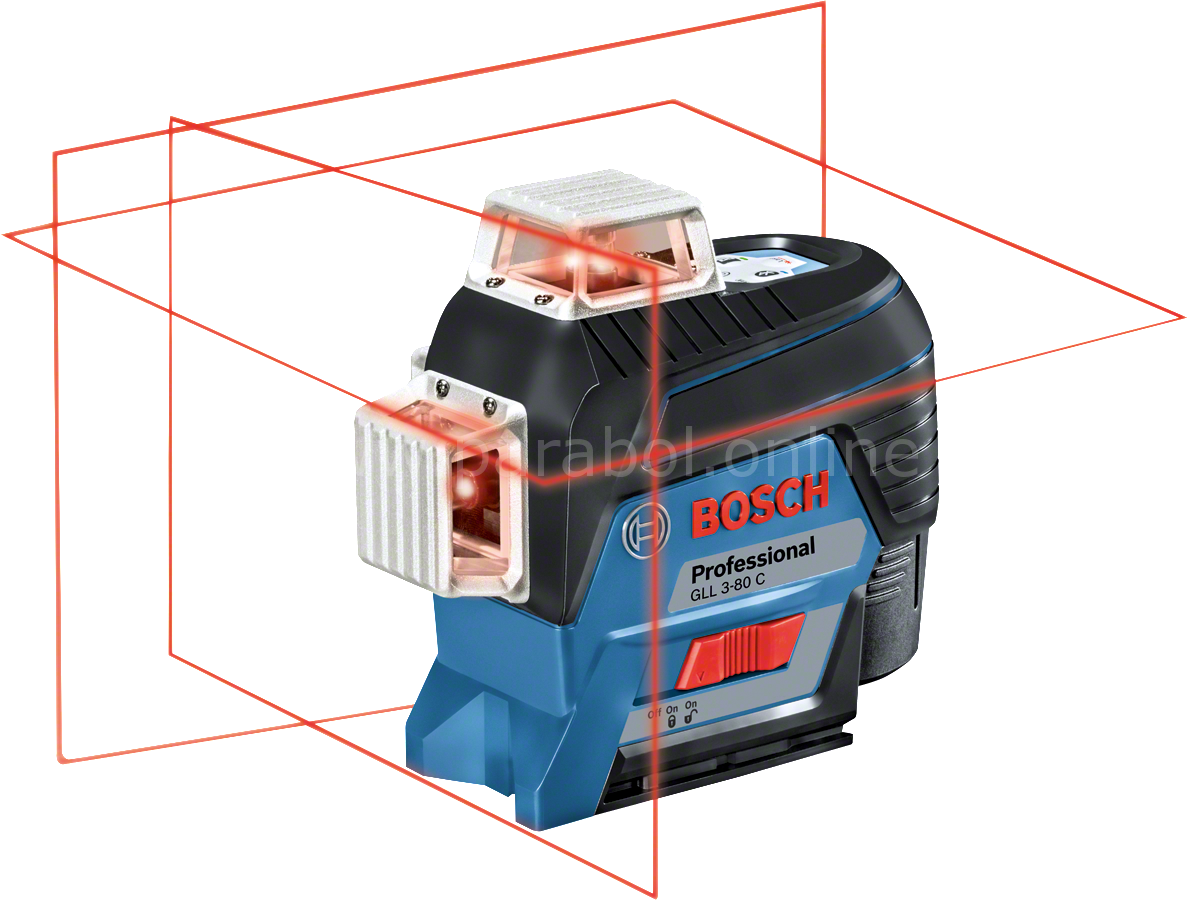 Bosch GLL 3-80 C 12v Akülü Professional Çizgi Lazeri 0601063R02