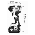 Bosch Professional GDR 18V-200 C Akülü Darbeli Somun Sıkma Makinesi (2 x18 V 4.0 Ah Akü, L-BOXX taşıma çantalı) 06019G4106