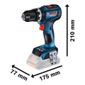 Bosch Professional GSB 18V-90 C (2x5.0Ah, GAL 18V-40, L-Boxx) Akülü Darbeli Delme Vidalama Makinesi 06019K6106