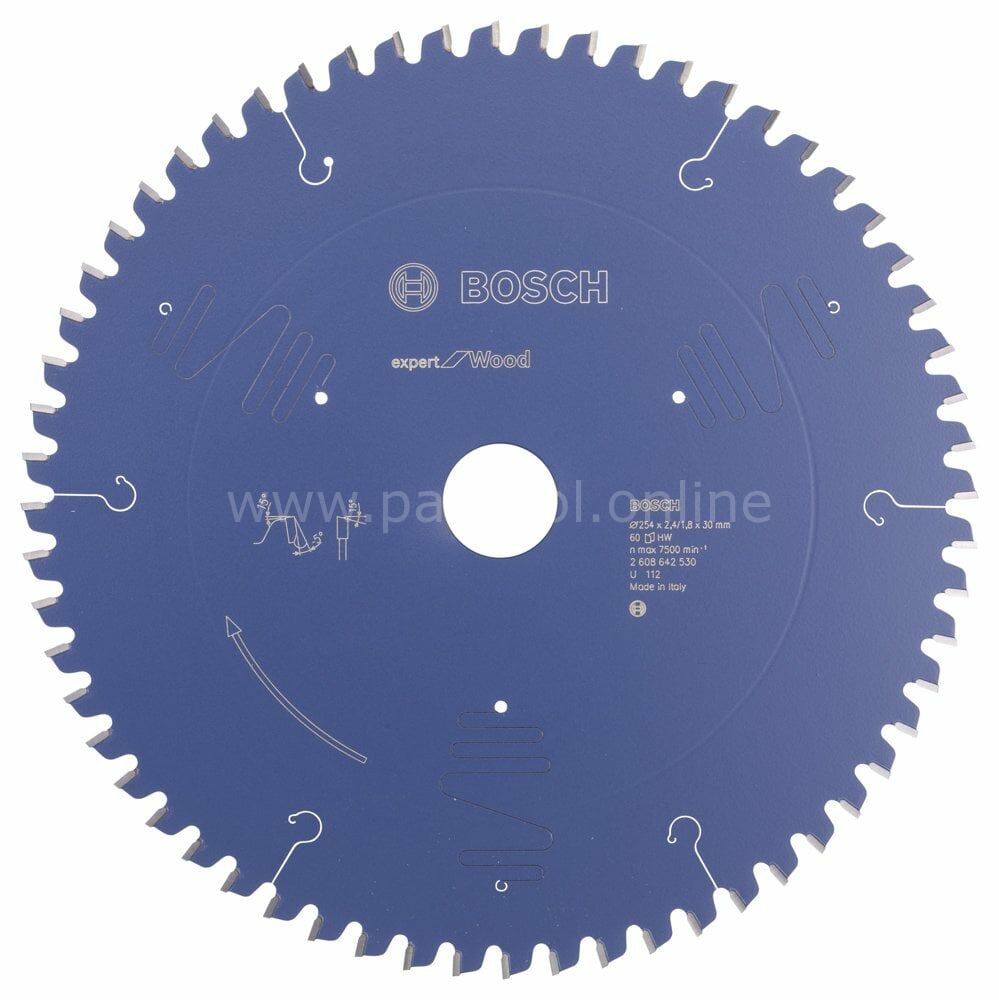 Bosch - Expert Serisi Ahşap için Daire Testere Bıçağı 254*30 mm 60 Diş 2608642530