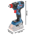 Bosch Professional GDX 18V-200 C 5,0 Ah Çift Akülü Darbeli Somun Sıkma - Kömürsüz Motor 06019G4201