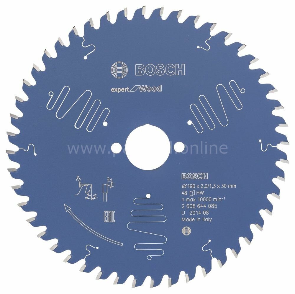 Bosch - Expert Serisi Ahşap için Daire Testere Bıçağı 190*30 mm 48 Diş 2608644085