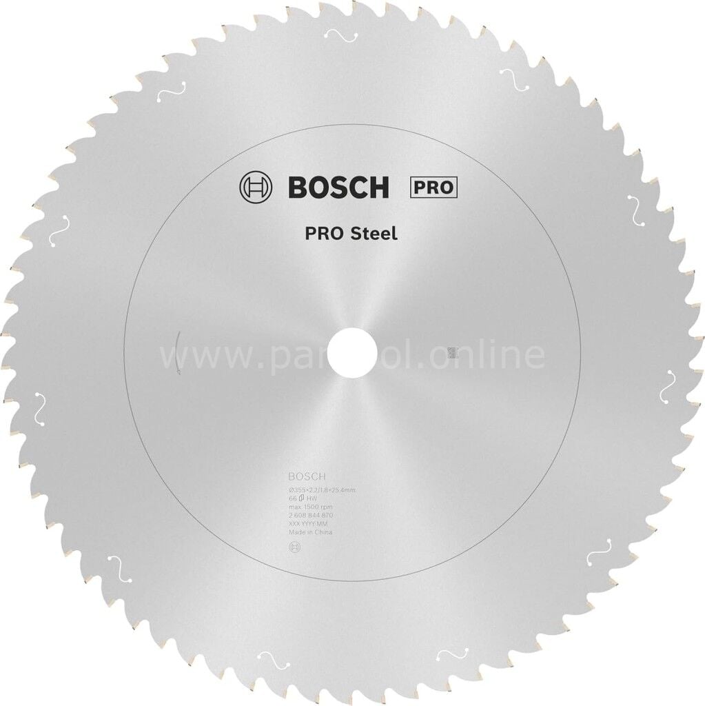Bosch PRO Steel Daire Testere Bıç. 355*25,40 mm 66D 2608844870