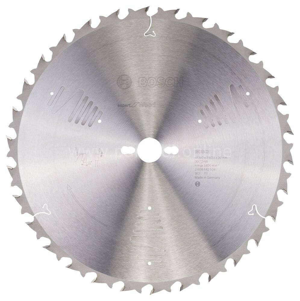 Bosch - Expert Serisi Ahşap için Daire Testere Bıçağı 350*30 mm 30 Diş 2608642504