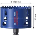 Bosch 102 mm Expert Sert Malzemeler Için Panç 2608900439