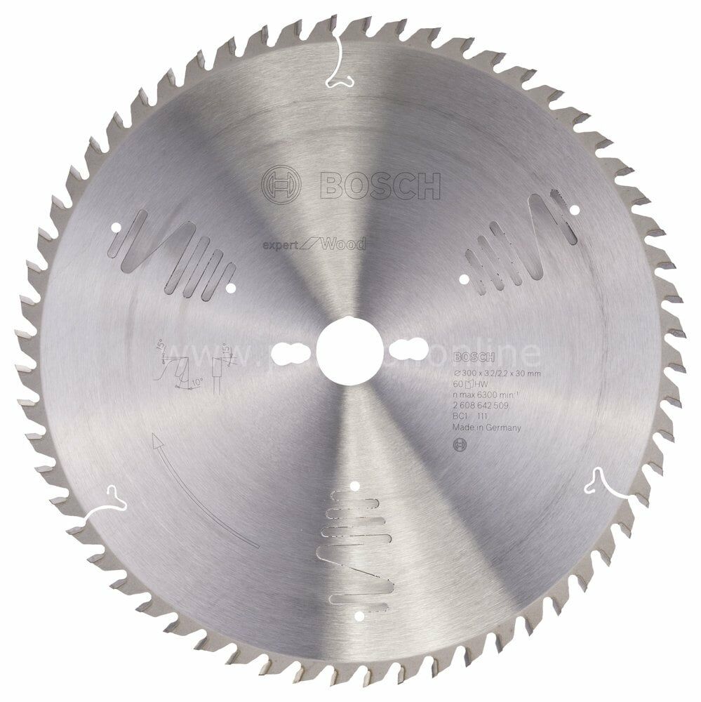 Bosch - Expert Serisi Ahşap için Daire Testere Bıçağı 300*30 mm 60 Diş 2608642509