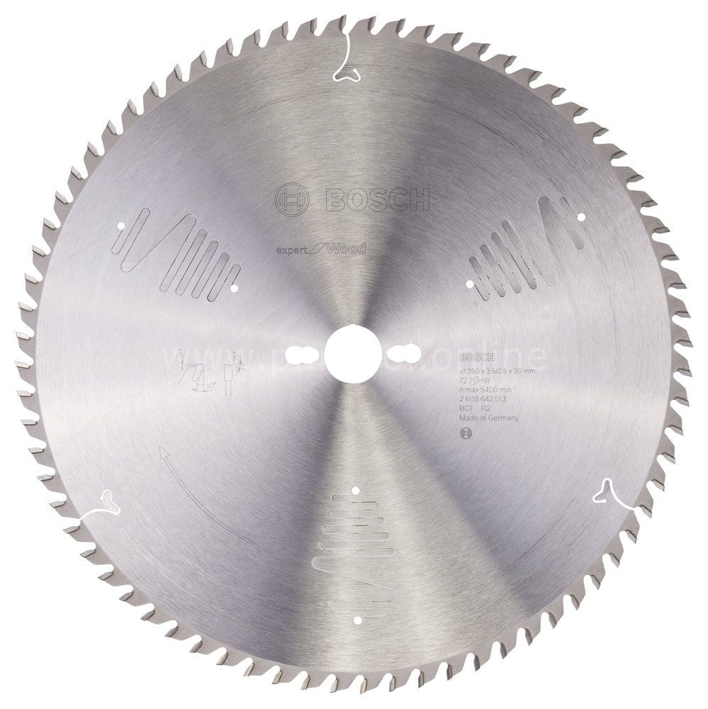 Bosch - Expert Serisi Ahşap için Daire Testere Bıçağı 350*30 mm 72 Diş 2608642513