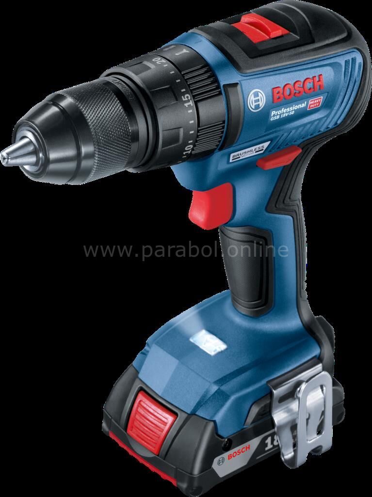 Bosch Professional GSB 18V-50 Çift Akülü 5 Ah Darbeli Vidalama Makinesi 06019H5101