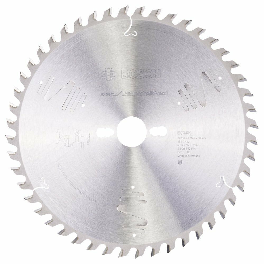 Bosch - Expert Serisi Lamine Panel için Daire Testere Bıçağı 250*30 mm 48 Diş 2608642514