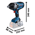 Bosch Professional GDS 18V-1050 H (Solo) Akülü Darbeli Somun Sıkma Makinesi 06019J8500