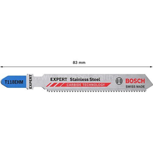 Bosch Expert 'stainless Steel' T 118 Ehm Dekupaj Testere Bıçağı 3 Parça
