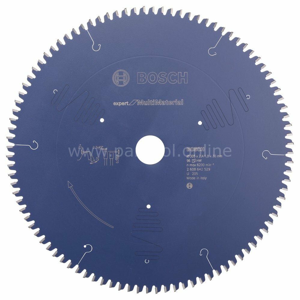 Bosch - Expert Serisi Çoklu Malzeme için Daire Testere Bıçağı 305*30 mm 96 Diş 2608642529