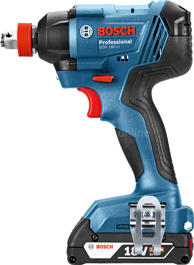 Bosch GDX 180-Li Çift Akülü 2 Ah Somun Sıkma Makinesi