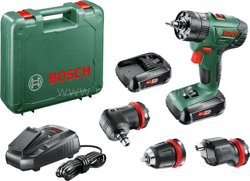 Bosch AdvancedImpact 18 Çift Akülü Darbeli Delme Vidalama Makinesi (2 x 1,5 Ah) + 3 Adaptör 06039A3401
