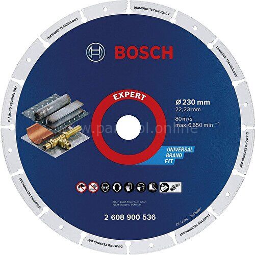 Bosch Expert 230 mm Elmas Metal Kesme Diski 2608900536