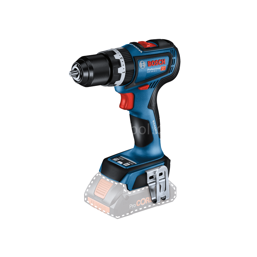 Bosch Professional GSB 18V-90 C (solo) Akülü Darbeli Delme Vidalama Makinesi 06019K6100