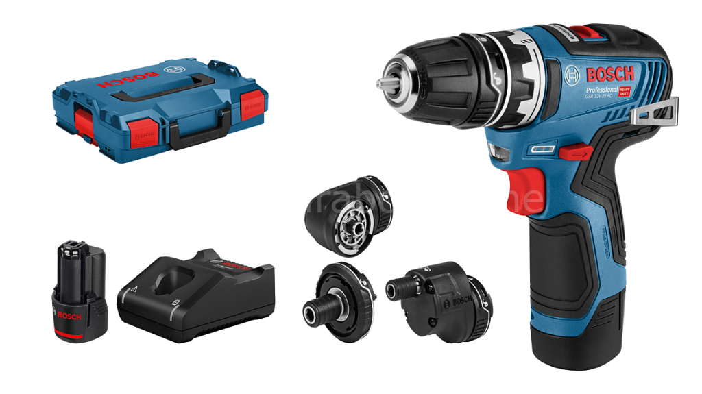Bosch Professional GSR 12V-35 FC Çift Akülü 3 Ah Vidalama Makinesi 06019H3000