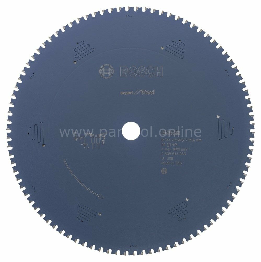 Bosch - Expert Serisi Metal için Daire Testere Bıçağı 355*25,40 mm 90 Diş 2608643063