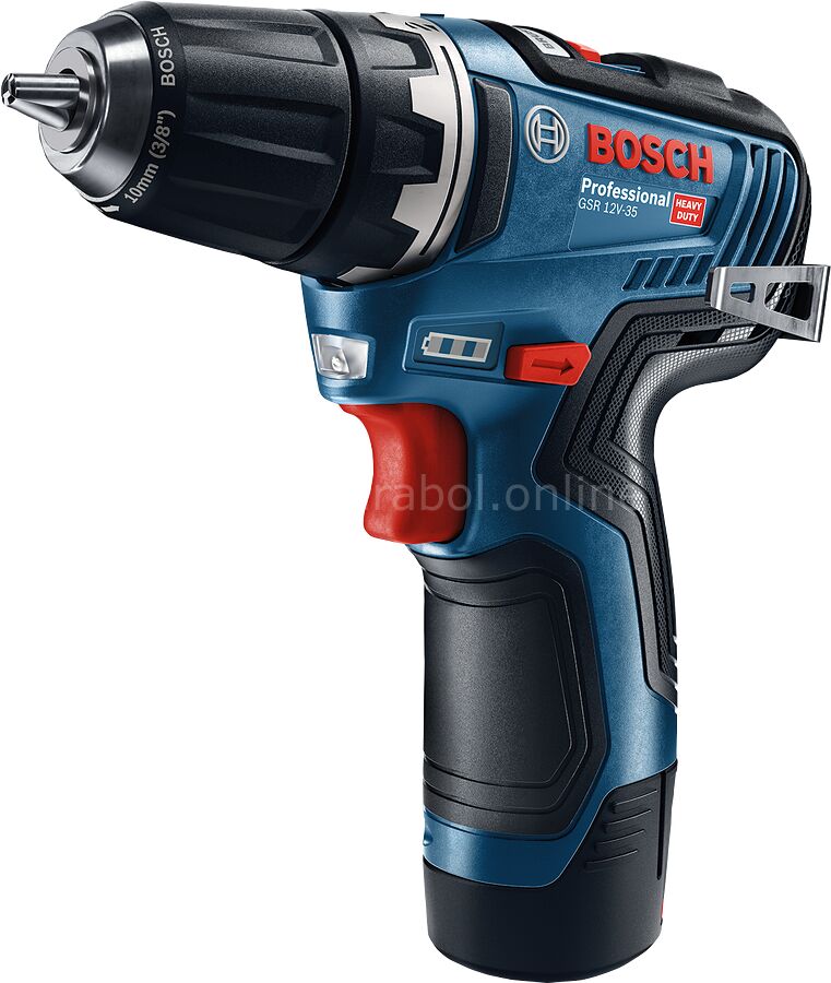 Bosch Professional GSR 12V-35 Çift Akülü 3 Ah Vidalama Makinesi 06019H8002
