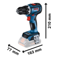 Bosch Professional GSR 18V-90 C SOLO Akülü Delme Vidalama Makinesi 06019K6000