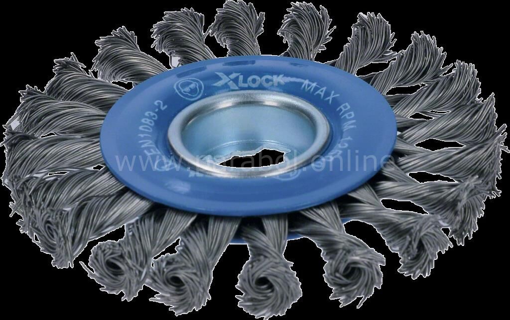 Bosch - X-LOCK - Heavy Serisi Metal İçin Burgulu Yuvarlak Fırça 115*0,5 mm 2608620731