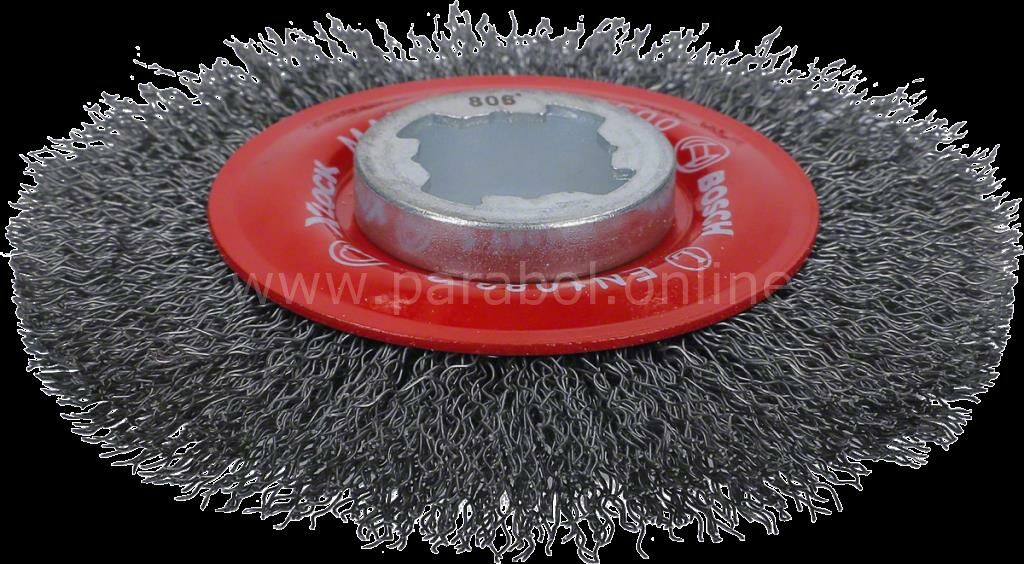 Bosch - X-LOCK - Clean Serisi Metal İçin Saçaklı Yuvarlak Fırça 115*0,3 mm 2608620732