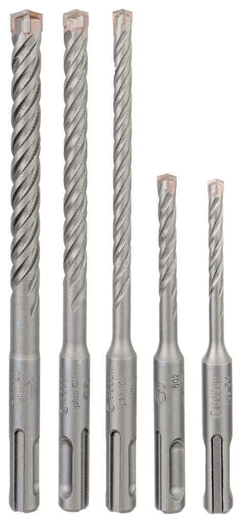 Bosch - SDS plus-5X Serisi Kırıcı Delici Matkap Ucu 5 Parça Set (5,6 x 110 mm, 6,8,10 x 160 mm) 2608833910