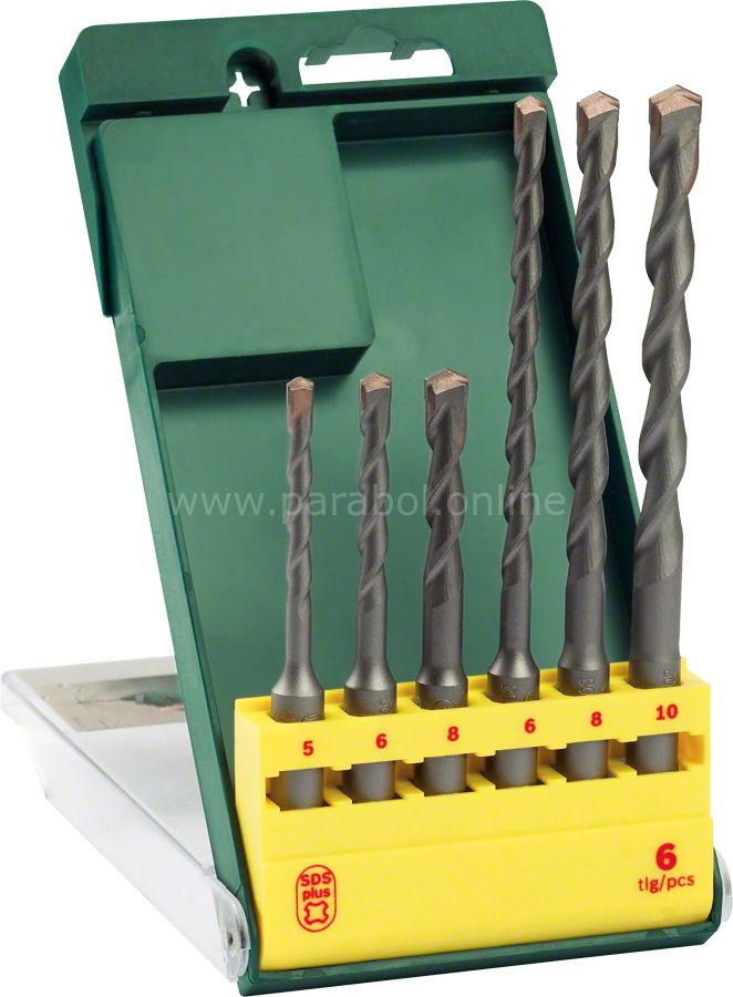 Bosch - SDS-Plus Kırıcı Delici Matkap Ucu Seti 6 Parça (5/6/8x110mm 6/8/10x160mm) 2607019447