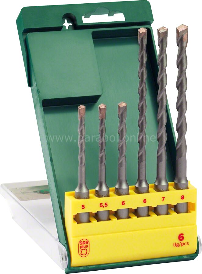 Bosch - SDS-Plus Kırıcı Delici Matkap Ucu Seti 6 Parça (5/5,5/6x110mm 6/7/8x160mm) 2607019448