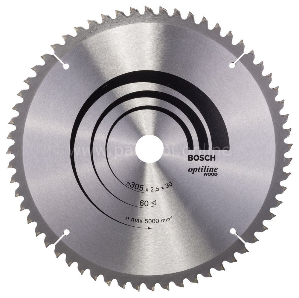 Bosch - Optiline Serisi Ahşap için Daire Testere Bıçağı 305*30 mm 60 Diş 2608640441