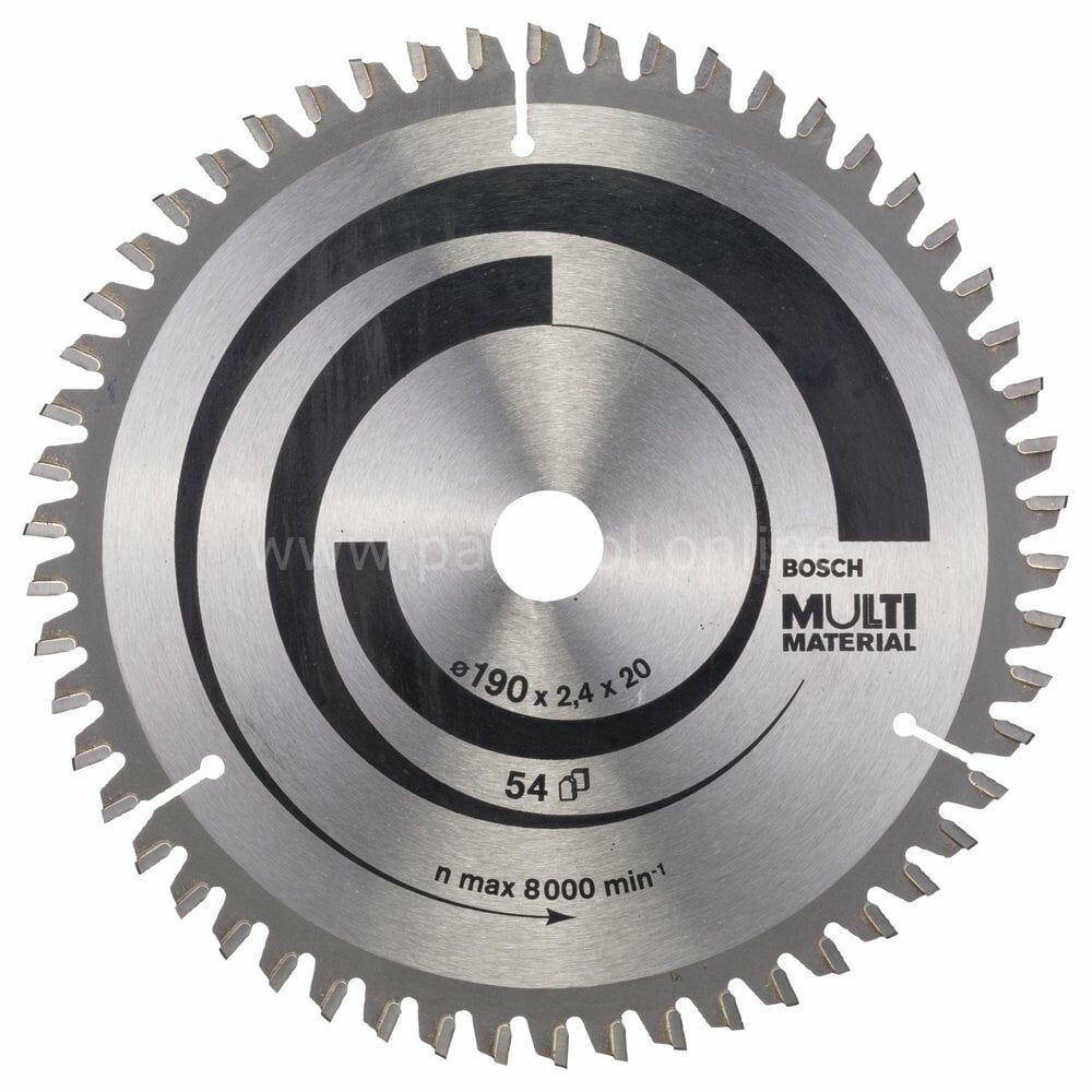 Bosch - Standard for Serisi Çoklu Malzeme için Daire Testere Bıçağı 190*20/16 mm 54 Diş 2608640508