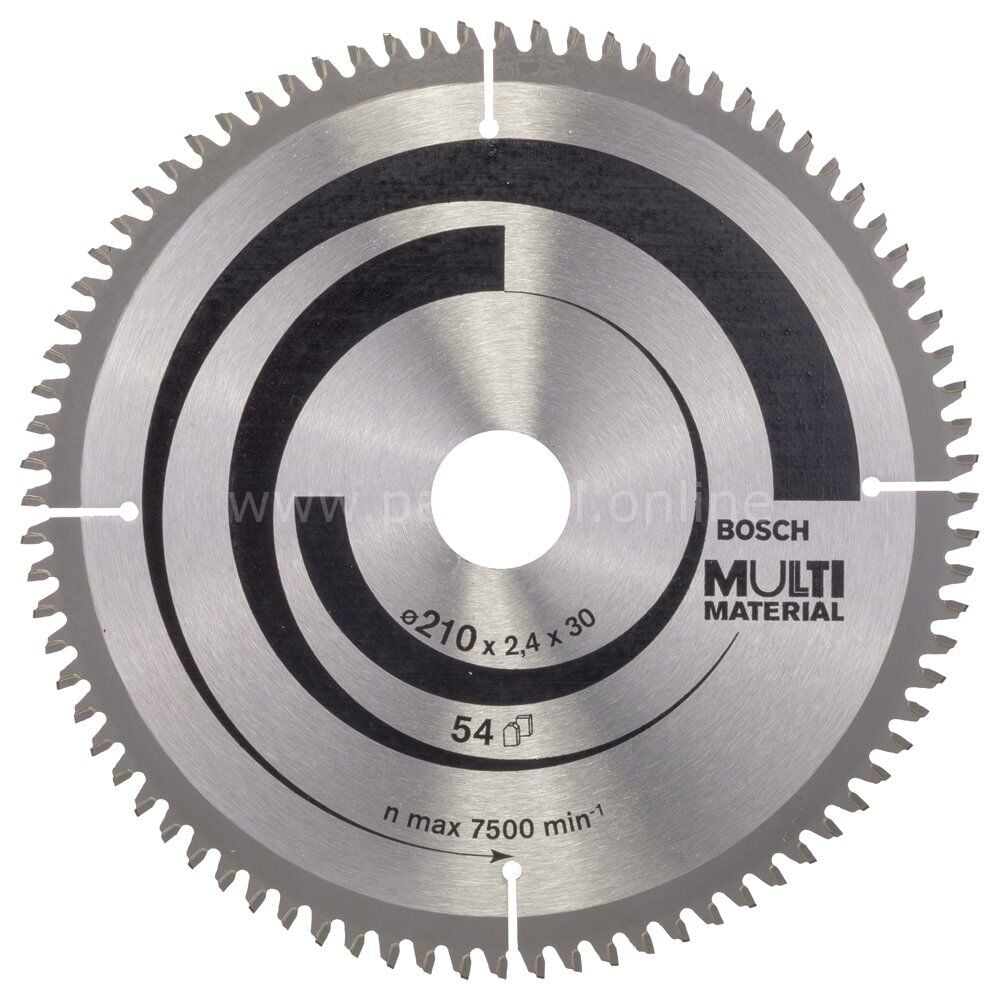 Bosch - Standard for Serisi Çoklu Malzeme için Daire Testere Bıçağı 210*30 mm 80 Diş 2608640445