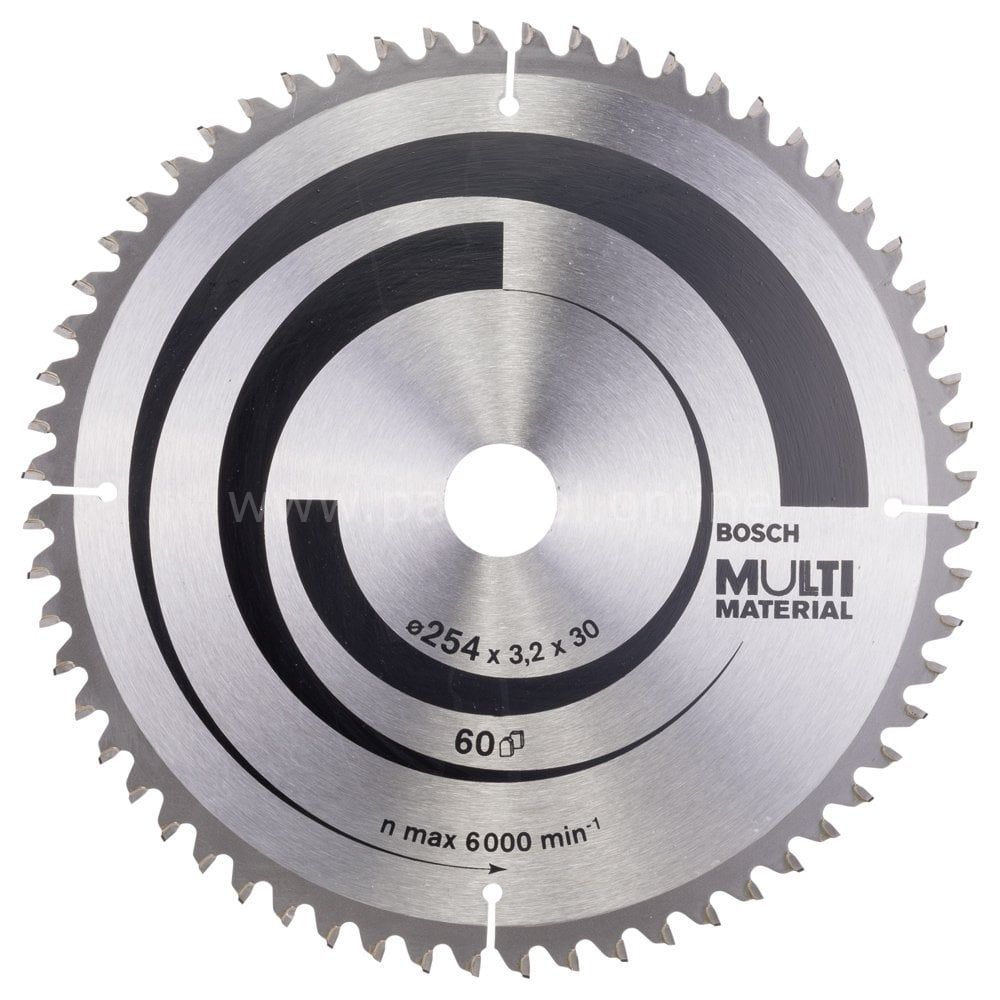 Bosch - Standard for Serisi Çoklu Malzeme için Daire Testere Bıçağı 254*30 mm 60 Diş 2608640449