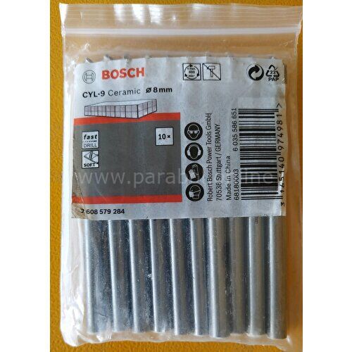 Bosch Cyl-9 Seramik Matkap Ucu 8*80 mm 10'lu