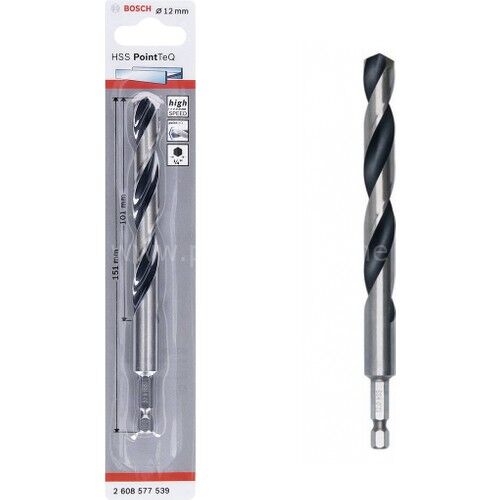Bosch Hss Point Teq Hex Metal Matkap Ucu 12MM  - 2608577539