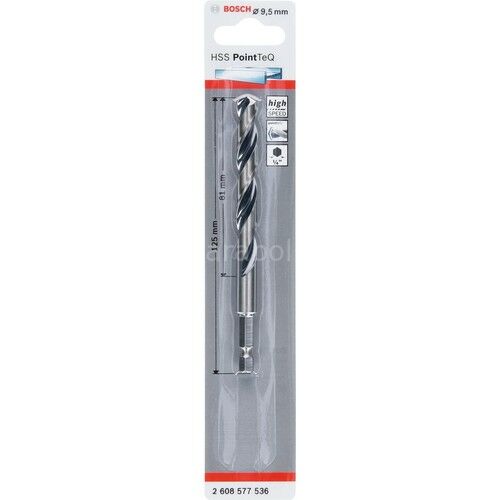 Pointeq 9.5mm 1/4 Adap. Metal Matkap Ucu 1'li 26085775236 Bosch