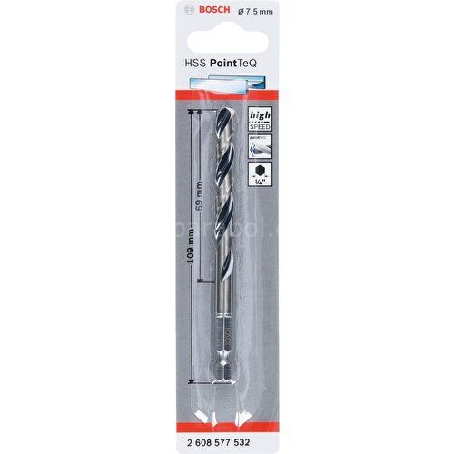 Bosch Pointeq 7.5mm 1/4 Adap. Metal Matkap Ucu 1'li 2608577532 Bosch