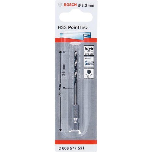 Bosch Pointeq 3,3mm 1/4 Adap. Metal Matkap Ucu 1'li 2608577521 Bosch
