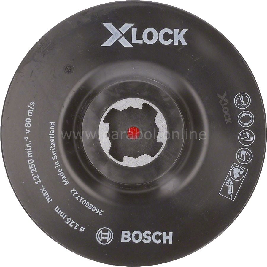Bosch - X-LOCK - 125 mm M14 Kağıt Zımparalar için Taban 2608601722
