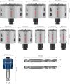 Bosch PRO Multi Material PC-Plus Delik Açma Testeresi Set 11'li